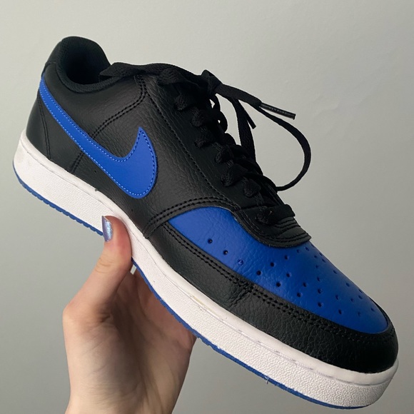 Nike Other - Nike Court vision low black game royal